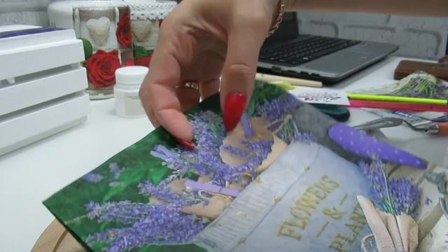 Декупаж ящика для специй и разделочной доски! Мастер класс! смотреть онлайн