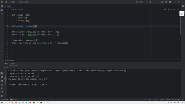 11 Python: Uso de Funciones "def funcion():" смотреть онлайн