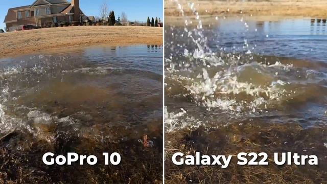 GoPro HERO 10 vs Samsung Galaxy S22 Ultra! смотреть онлайн