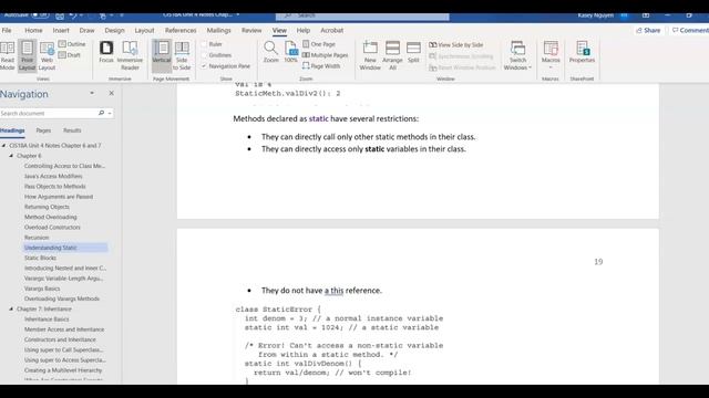 CIS18A Week 4 Lecture Part 2: Recursion, Static, Nested Class, Vara смотреть онлайн