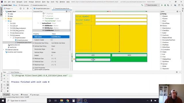 Java GUI Lesson 3 - IntelliJ Swing UI Designer смотреть онлайн