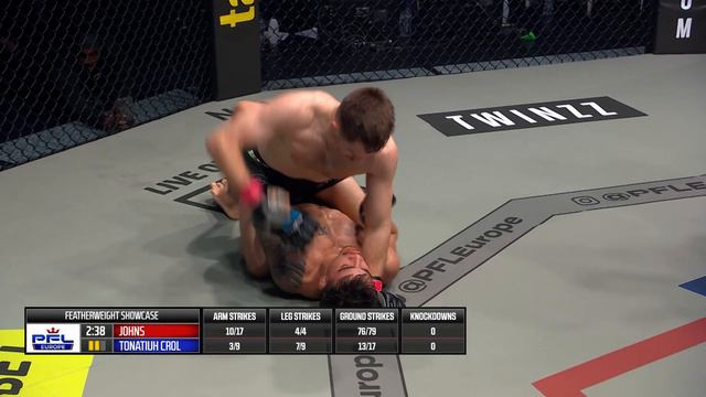Brett Johns vs David Tonatiuh Crol | PFL Dublin Full Fight смотреть онлайн