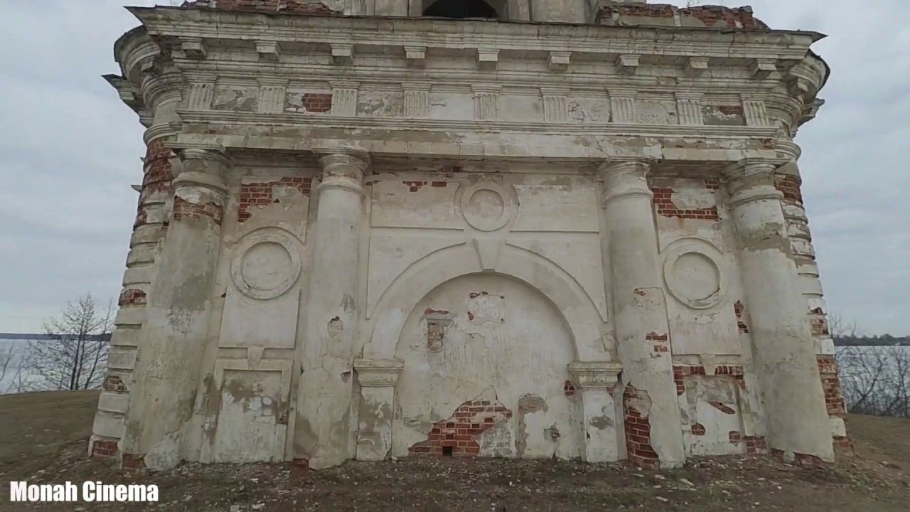 Затопленная Калязинская колокольня Николаевского собора в городе Калязин, Тверской обл. смотреть онлайн