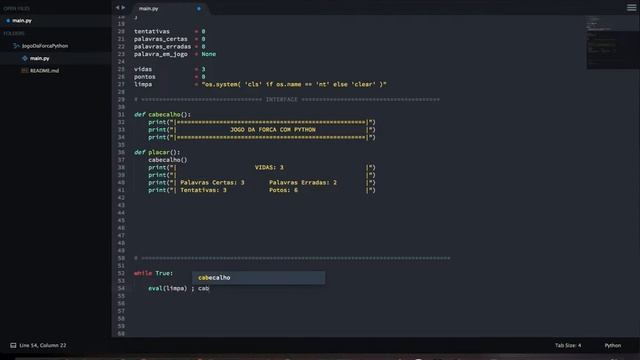 Jogo da forca com Python - Função eval e validação de entrada de dados #02 смотреть онлайн