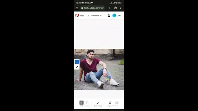 Photoshop Beta - Generative Fill In Mobile Phone || Adobe Firefly