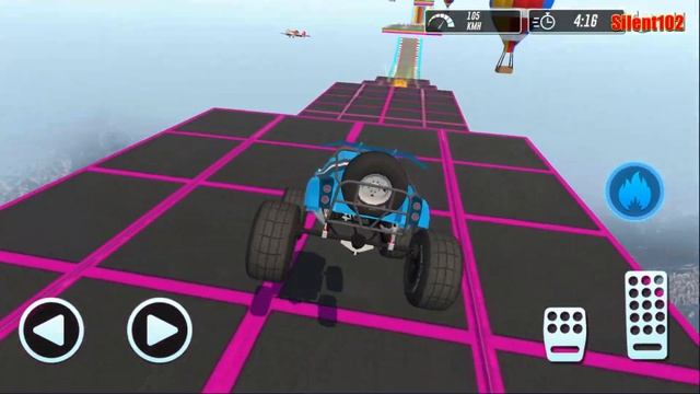 Monster Truck Mega Ramp - Extreme Impossible Car Stunts 3D GT Racing #3 - Android Gameplay смотреть онлайн