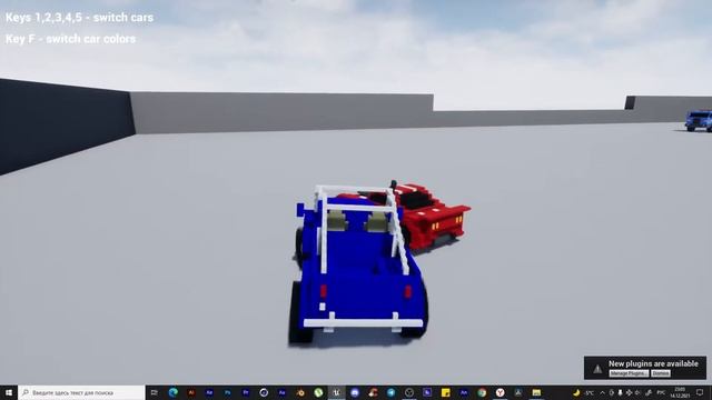 Voxel Cars пиксель гонки в blender unreal engine 4 смотреть онлайн