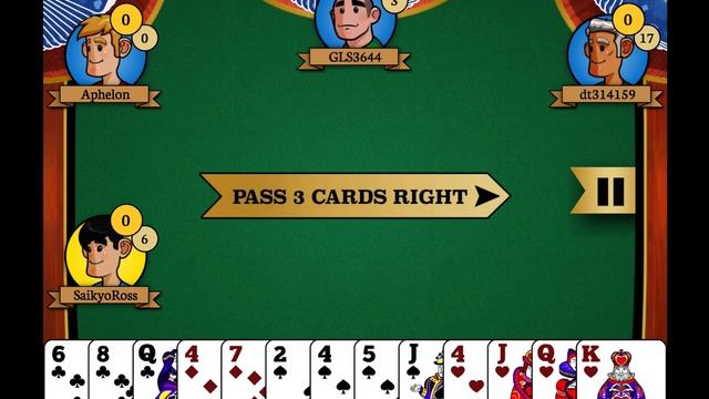 Hearts Multiplayer (iPad) online commentary 1 - a lost lead, and a great comeback смотреть онлайн