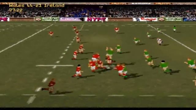 Jonah Lomu Rugby PS1 - Classic Match 2 - Wales v Ireland - Rugby World Cup 1995 смотреть онлайн