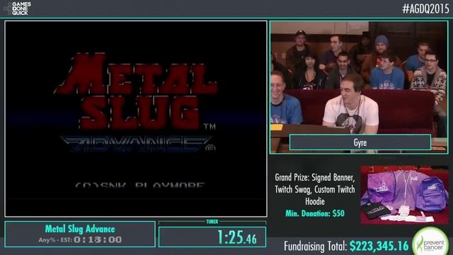 Metal Slug Advance by Gyre in 16:23 - AGDQ2015 - Part 43 смотреть онлайн