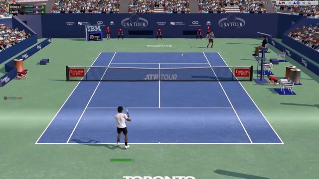 FULL ACE TENNIS SIMULATOR (FAT) - Practice set vs IsniperXZ (tie-break) смотреть онлайн