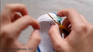 Авторские пинетки кроссовки крючком / Двойная подошва 10см