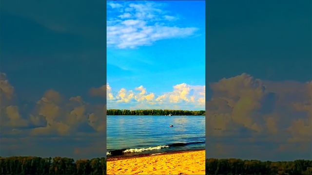 #река #вода #пляж #корабль #песок #воздух #небо #солнце смотреть онлайн