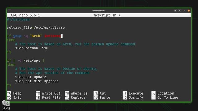 Bash Scripting on Linux (The Complete Guide) Class 08 - Universal Update Script смотреть онлайн