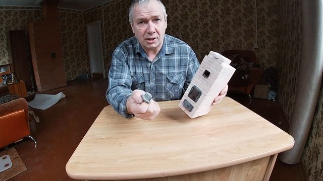 Конструктор печи, печь сложена на плиточном клее. смотреть онлайн