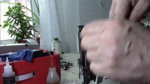 Чайка 142 М. Полная профилактика моталки и смазка машины. Видео № 318.