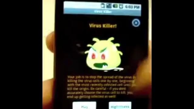 Anti Virus Game on Android for SMART Competition - Please Vote for Us :-) смотреть онлайн