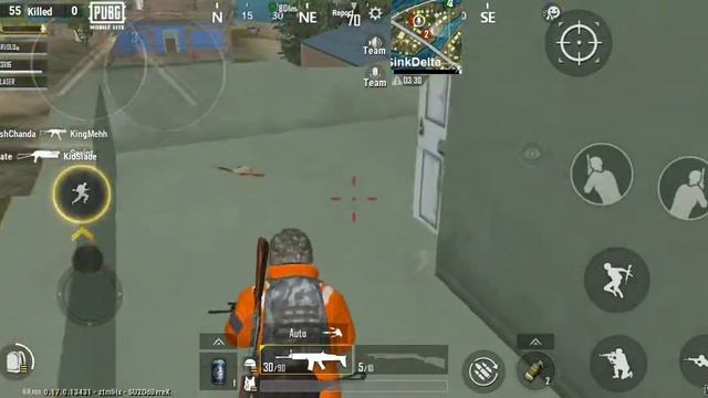 PUBG mobile lite m416 spay vs sniper with AWM with squard rushing. смотреть онлайн