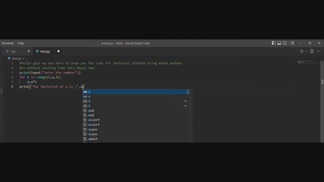 Factorial of number using Iteration method in Python #python смотреть онлайн