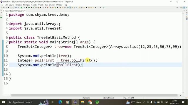 use of pollFirst & pollLast method in TreeSet || Shyam Sundar смотреть онлайн