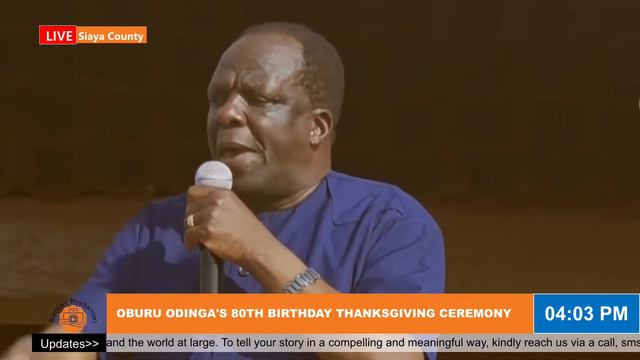 LIVE🔴 Thanks Giving Ceremony For Siaya Senator Dr Oburu Odinga смотреть онлайн
