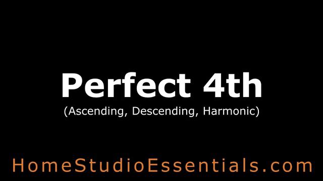 Interval Ear Training: Perfect Fourth (Ascending, Descending, Harmonic) смотреть онлайн