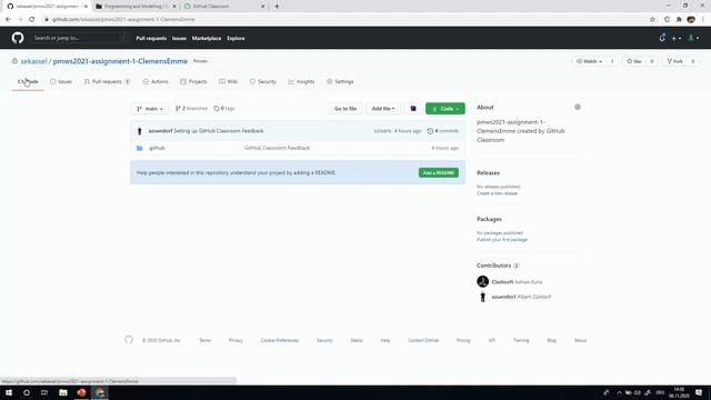 WT20/21 Programming and Modelling Exercise 01 Git смотреть онлайн