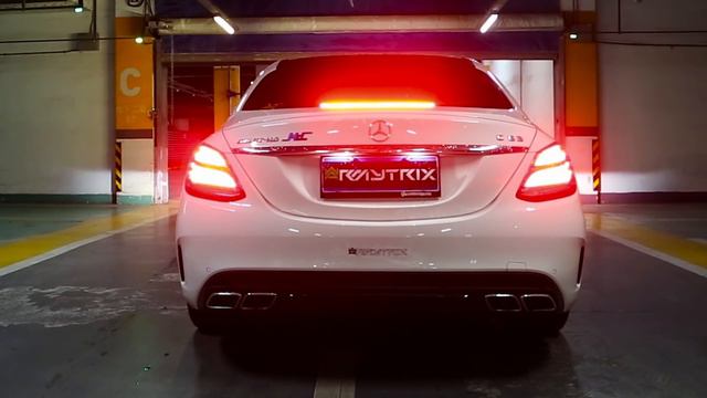 Mercedes-Benz (W205) C63 AMG W/ Armytrix Valvetronic Exhaust (No Music) Revs & Driving Sounds