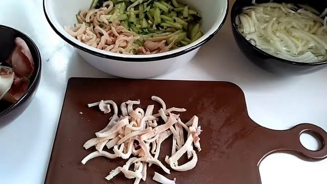 БЕЛКОВЫЙ САЛАТ ИЗ КАЛЬМАРОВ.#салат белковый#изкальмаров смотреть онлайн