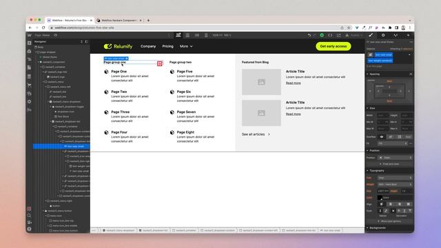Webflow Navbar Tutorial | Relume Library смотреть онлайн