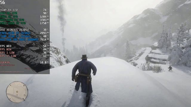 Test Red Dead Redemption 2 Xeon E5 2630V2 + RX 470 смотреть онлайн