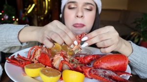 ЛОБСТЕР МУКБАНГ/ СПАСИБО ЗА 100000! #AskFatima #asmr #mukbang