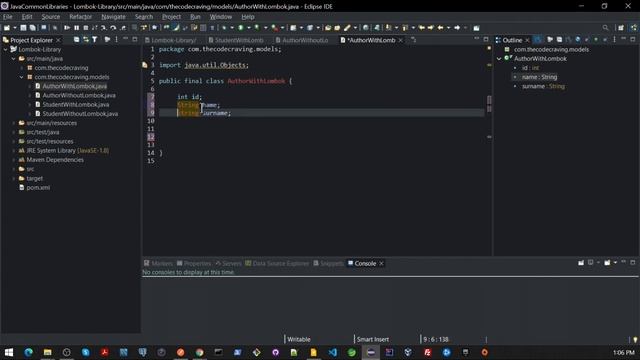 Project Lombok | Immutable Class in Java 09 смотреть онлайн