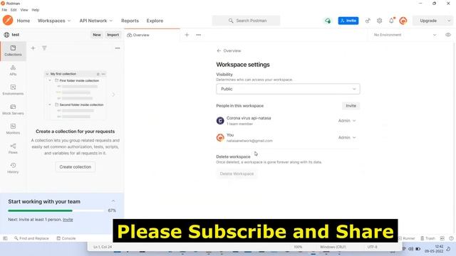 #PostMan - 7 | How to Delete Workspace in Postman ? | #NATASATech смотреть онлайн