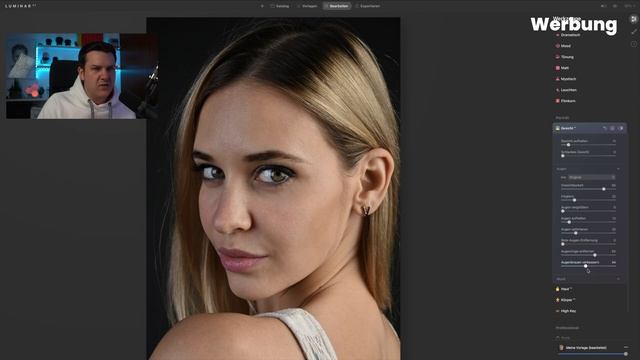 Luminar AI perfektes Portrait in 5 Minuten Luminar vs Photoshop..... Was ist besser? смотреть онлайн