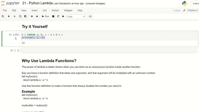 Python Exercise 21 Python Lambda смотреть онлайн