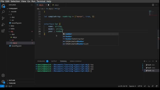 how to create an object in typescript? смотреть онлайн