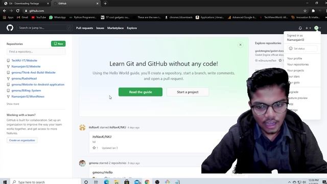 How to Upload Files / Folders on GitHub in Hindi | Git Bash Tutorial | Tech NJ смотреть онлайн