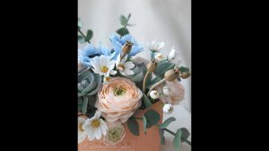 Коробочка мака из холодного фарфора. Для букета в стиле бохо