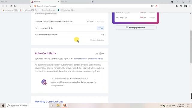What is auto contribute in brave browser // auto-contribute option in brave browser смотреть онлайн