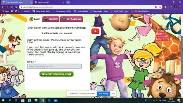 Cambridge lms primary registration смотреть онлайн
