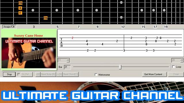 [Guitar Solo Tab] Sunny Came Home (Shawn Colvin) смотреть онлайн