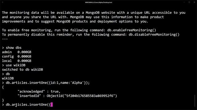 MongoDB Create,Read,Delete смотреть онлайн