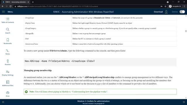 Module 02-Lesson 1: Active Directory (AD DS) Administration Cmdlets in PowerShell смотреть онлайн