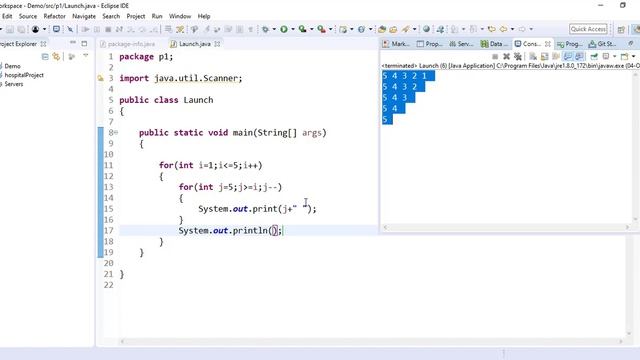 How to print this number pattern in JAVA | Commonly asked question in Java interview смотреть онлайн