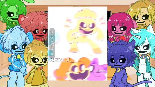 |Poppy Playtime 3|•smilling Critters•| React To... |gacha Reaction|part 1/??|