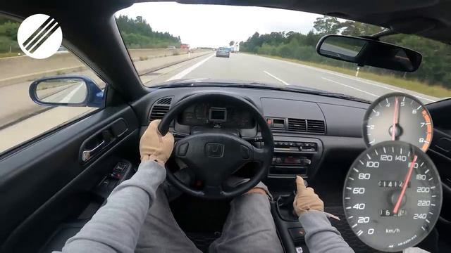 1997 HONDA PRELUDE V TOP SPEED DRIVE ON GERMAN AUTOBAHN ?
