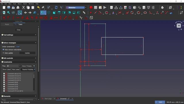 FreeCAD new feature! Sketcher Tool Settings. смотреть онлайн