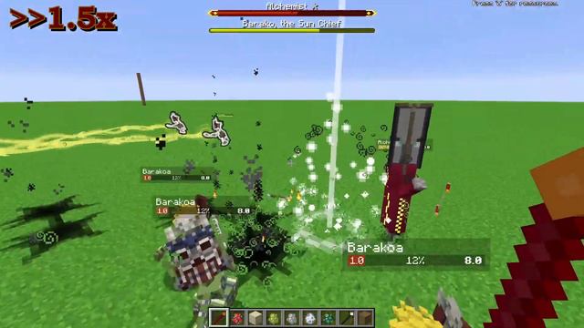 Alchemist (Blue Skies) vs Mowzie's Mobs | Minecraft Mob Battle смотреть онлайн