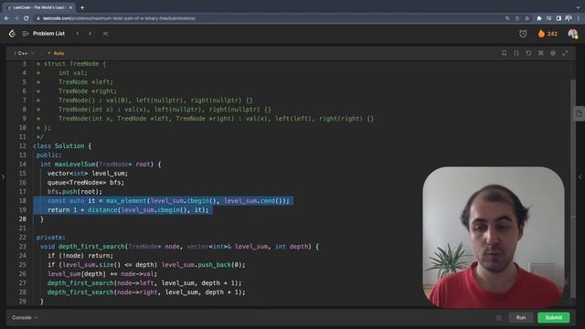 Maximum Level Sum of a Binary Tree - LeetCode Daily 6/15 смотреть онлайн